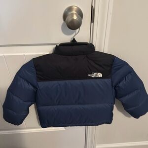 The North Face Kids' Blue and Black Puffer Jacket